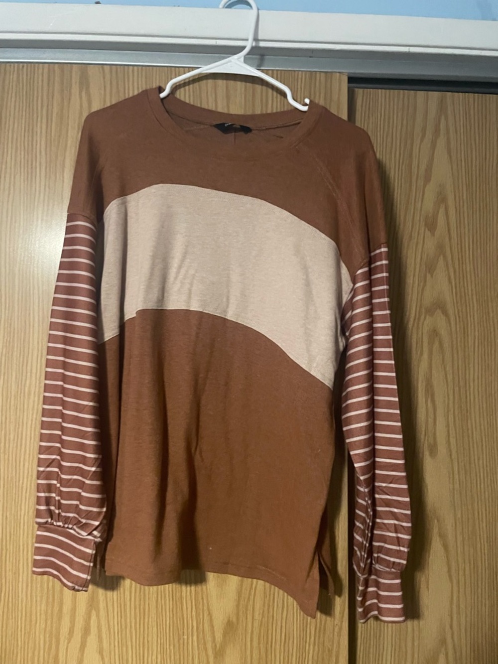 Women’s Long Sleeve Block Stripe Top